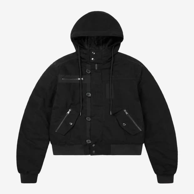 아캄 자켓 Button Placket Cotton Ma-1 Jacket