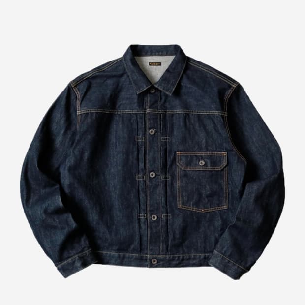 [5][XXL] 캐피탈 14온즈 데님 1ST 원 워시 자켓 인디고