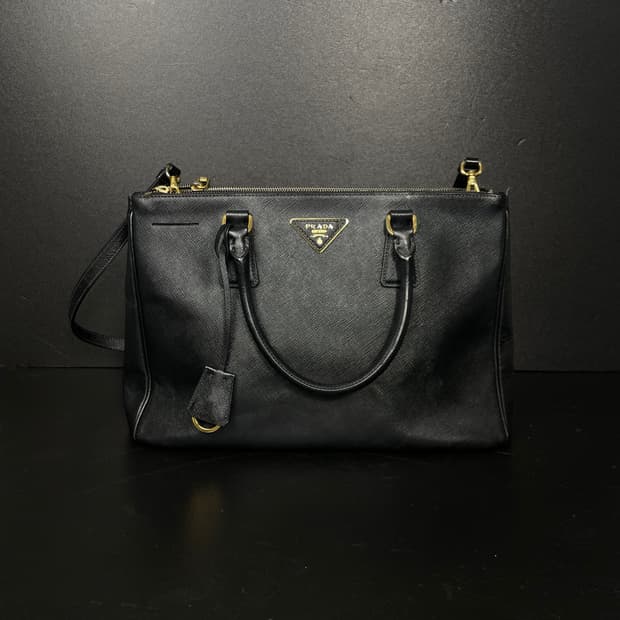 PRADA 프라다 사피아노 럭스 2WAY 블랙 토트백