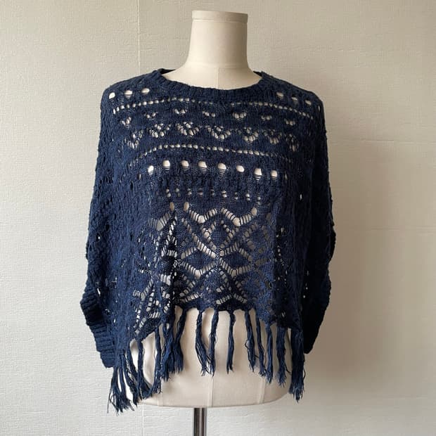 Oriental Western Navy knitwear