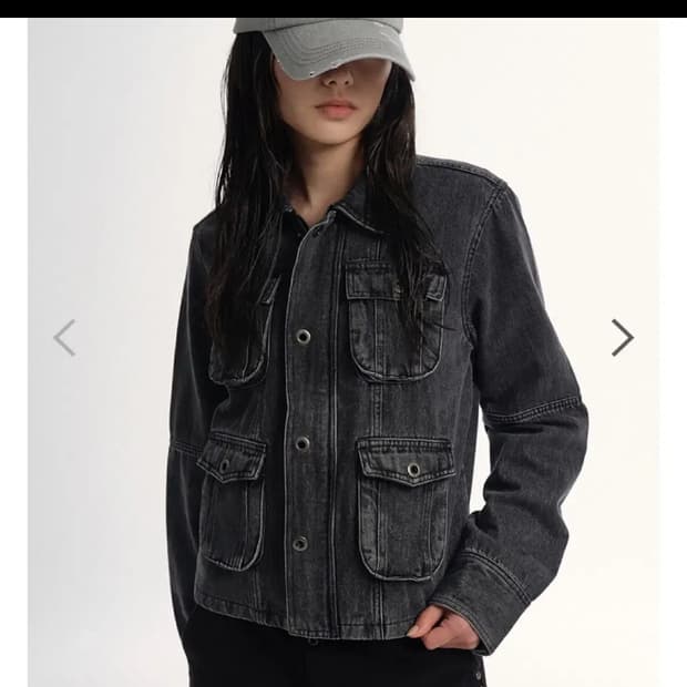 애즈온 탄 데님 자켓 Tan denim