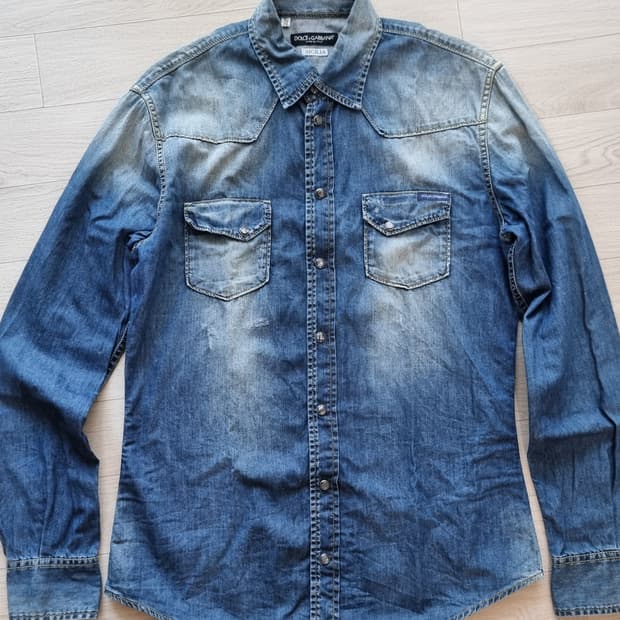 돌체앤가바나 데님 셔츠