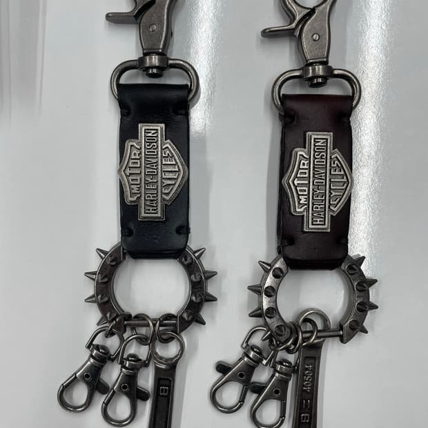 할리데이비슨 가죽 키링 (블랙,브라운)