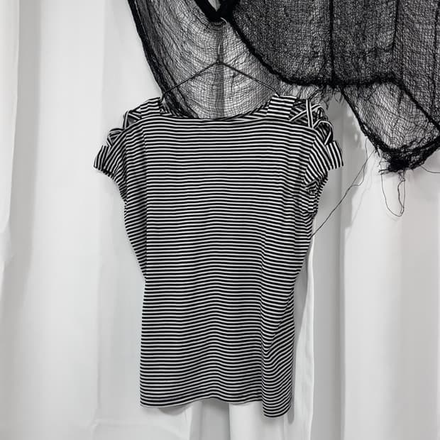 stripe detail t-shirt