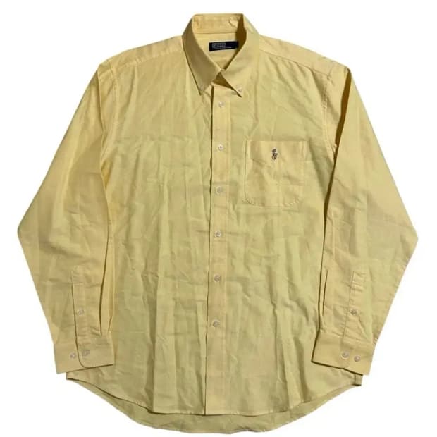 폴로 랄프로렌 옥스포드 옐로우 셔츠 실측 XL, 105 ~