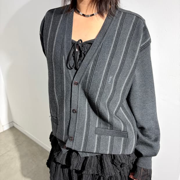 입생로랑 니트 울 가디건