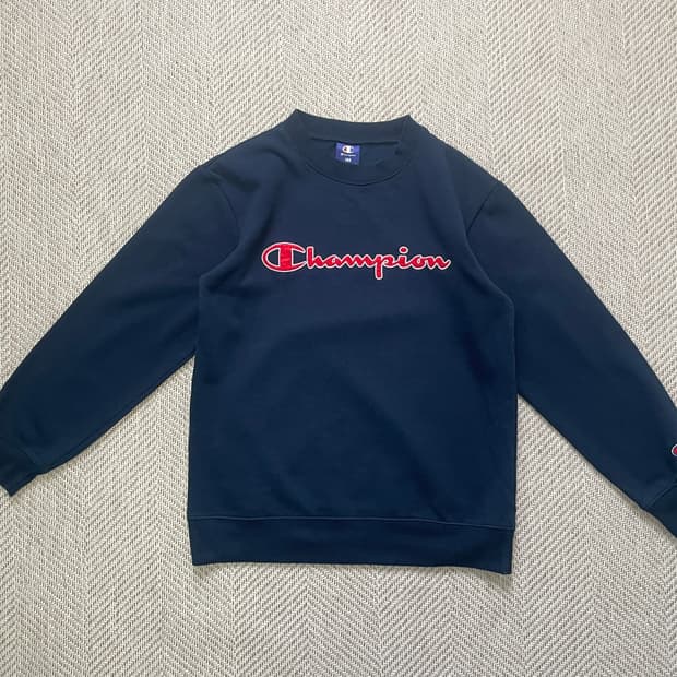 챔피온 160 네이비 스웻셔츠 
