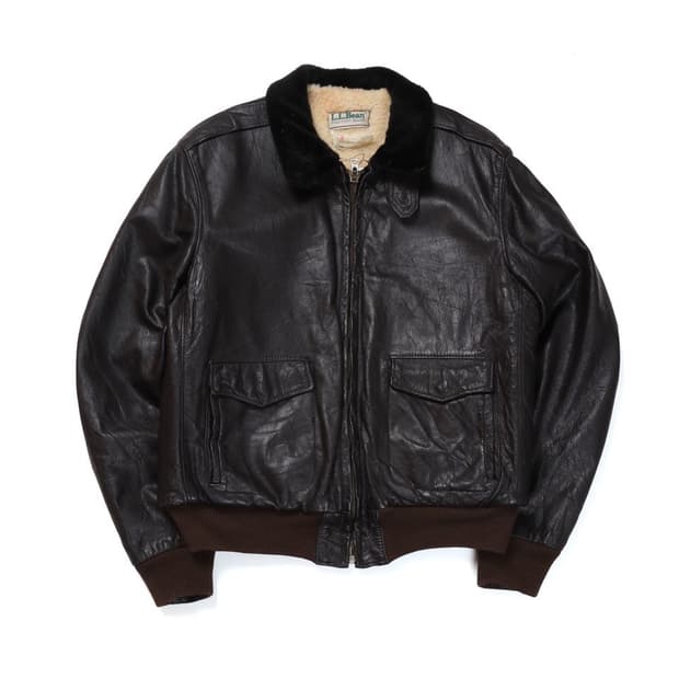 70s L.L.Bean G-1  Flight Leather Ja