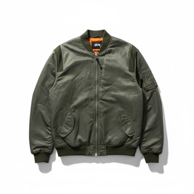 스투시 MA-1 봄버 자켓 XL 올리브