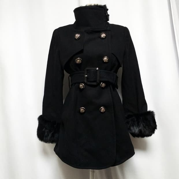 빈티지 퍼코트 대장 y2k자켓 그런지 핀터깔 오네갸루 긱시크 고스펑크