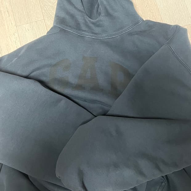 이지 갭 도브후드 워시드 블랙