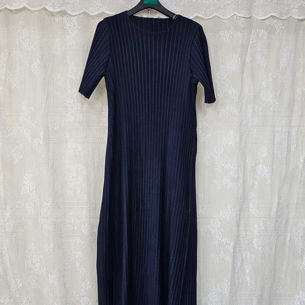 플리츠미   네이비 롱원피스 