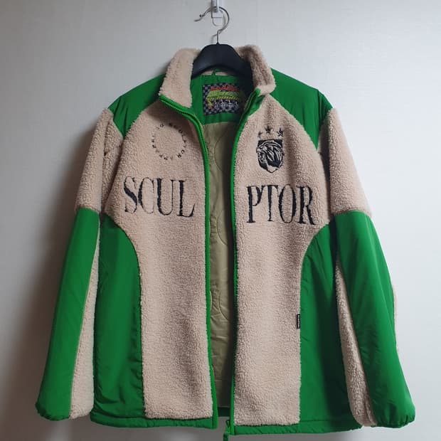 택포가 스컬프터 자켓 레이싱 쉐르파 후리스자켓 L