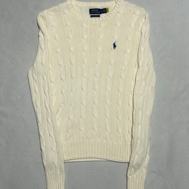🫶🏻 폴로랄프로렌 피마코튼 슬림핏 여성용 케이블 니트🫶🏻