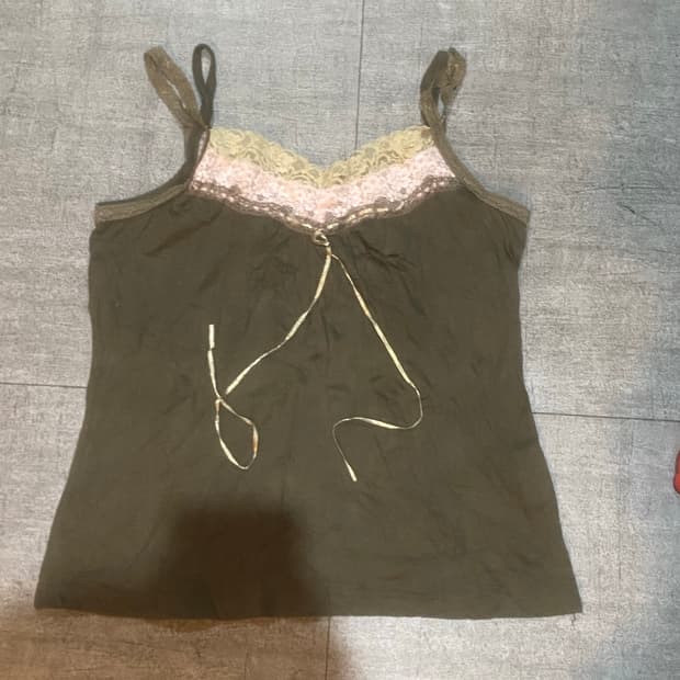 일본빈티지 Cherie 달천깔페어리 레이스 아오이유우 슬리브리스나시탑