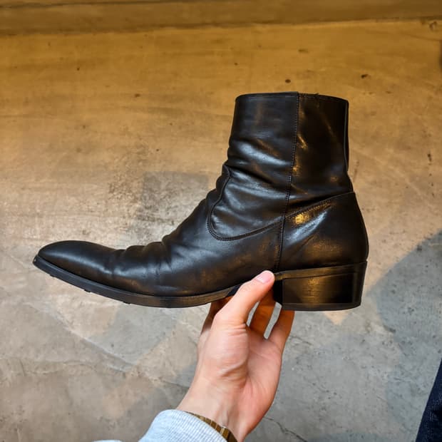 whoop de doo 훕데두 주름가공 사이드집 부츠