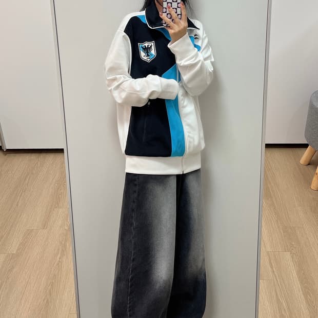 미즈노 MFC마크 화이트 트랙탑 져지