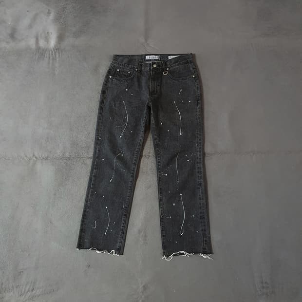 토니웩 머스크 페인팅 슬림스트레이트 데님 팬츠 32