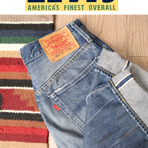 LVC LEVIS 리바이스 54 501ZXX 빅E 셀비지 데님 26-27