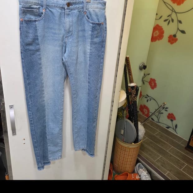 솔리드옴므 연청 투톤 데님