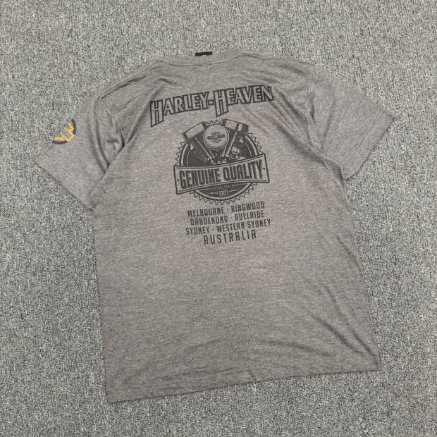 OS)할리데이비슨 빈티지 프린팅 Australia 반팔