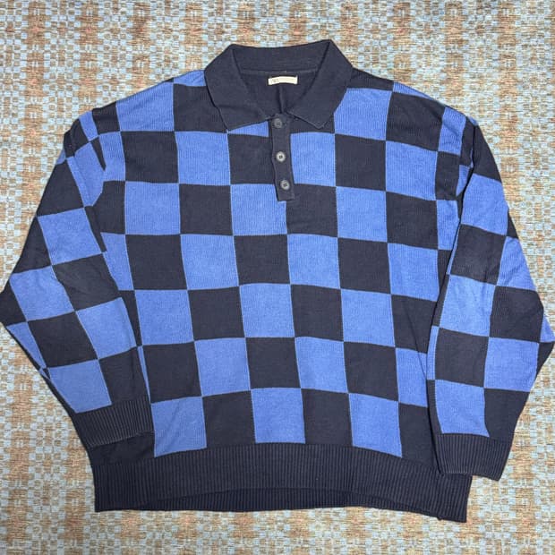 Zara 자라 체커보드 니트