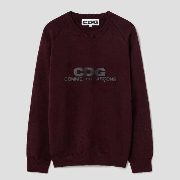 cdg 니트 마룬 xxl