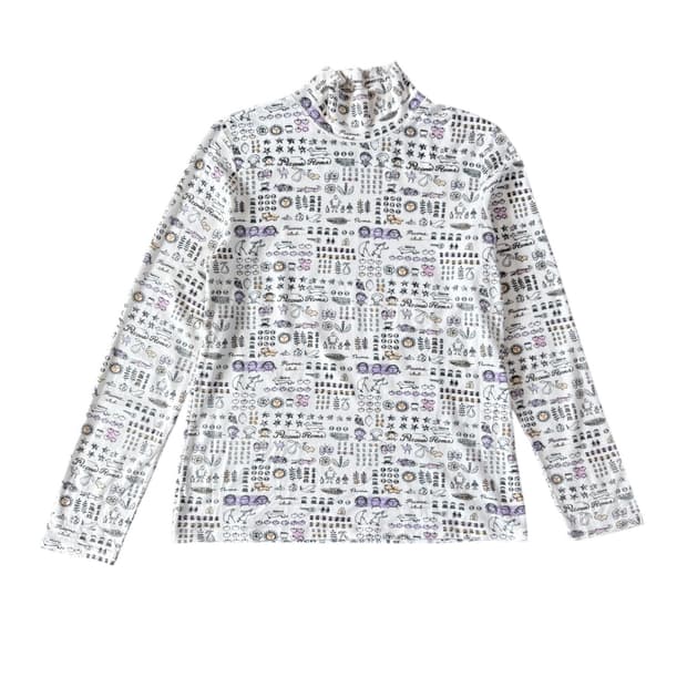 Jp print turtleneck