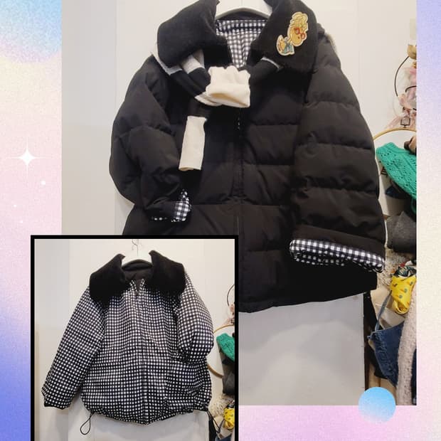 지춘희  리버시블 구스패딩