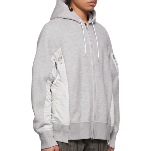 사카이 나일론 믹스 후드 집업 3사이즈