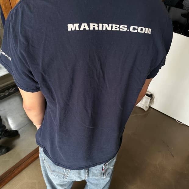 USMC MARINES 프린팅 티셔츠