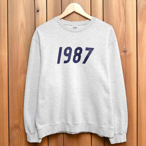 남녀공용M)MMLG 엠엠엘지 1987 스웻 맨투맨 그레이