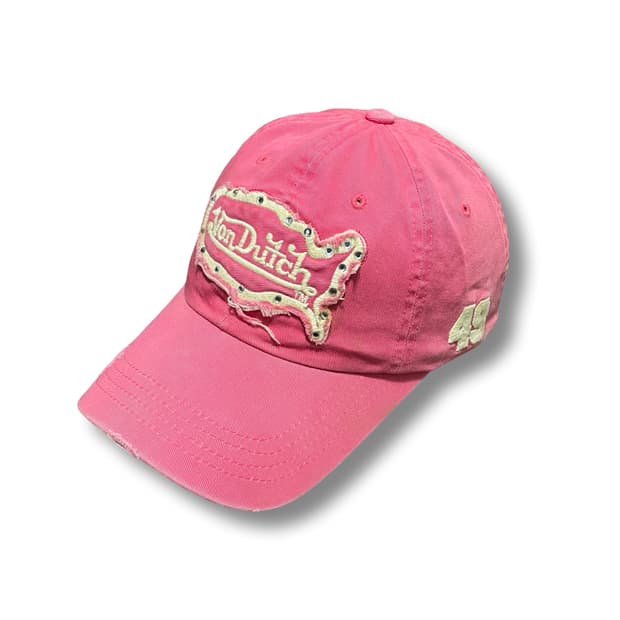 본더치 핑크 빈티지 볼캡