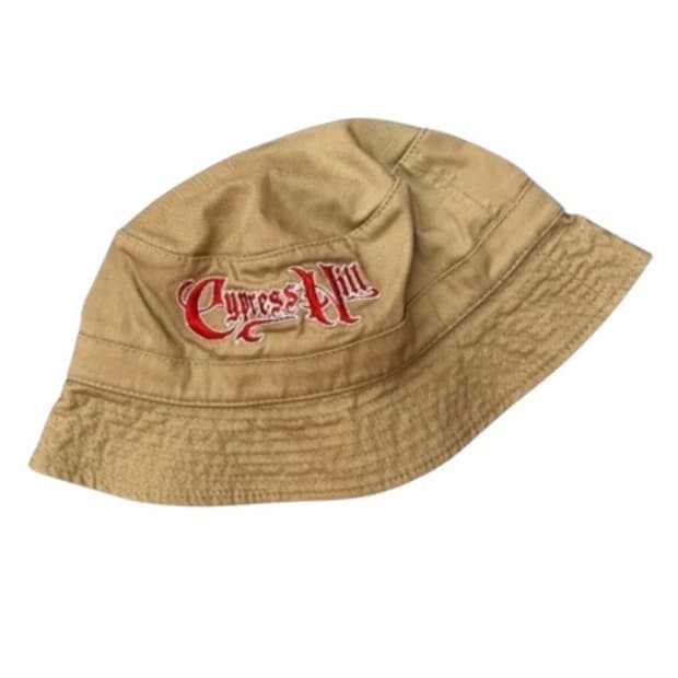 빈티지 Cypress Hill 로고 자수 버킷햇