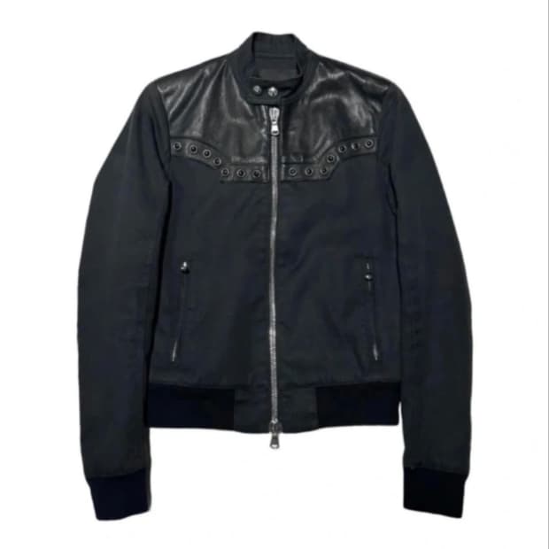 디젤 블랙 자켓 스터드 블루종 DIESEL black gold