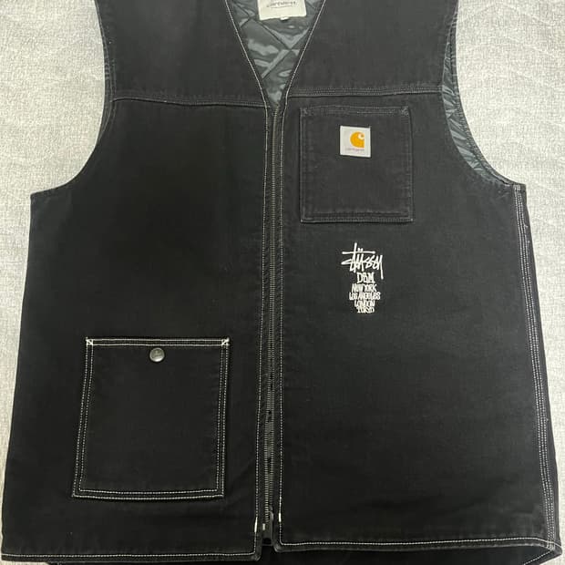 도버스트릿마켓 스투시 & 칼하트 WIP 베스트 (XL)