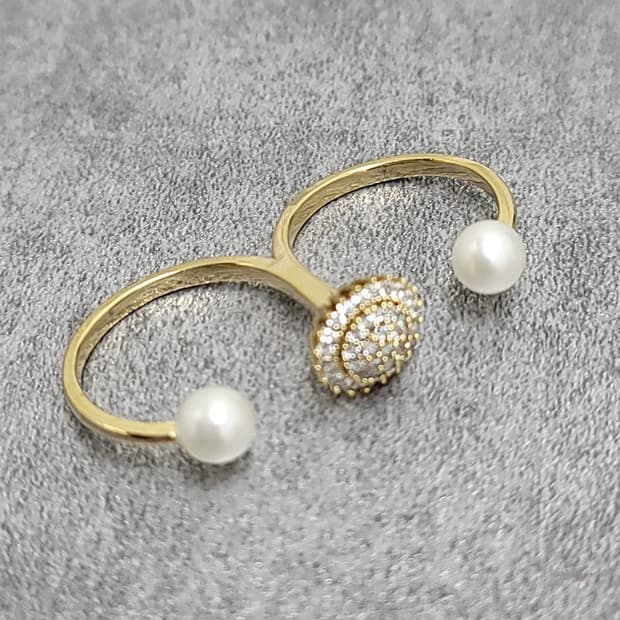 pave pearl ring