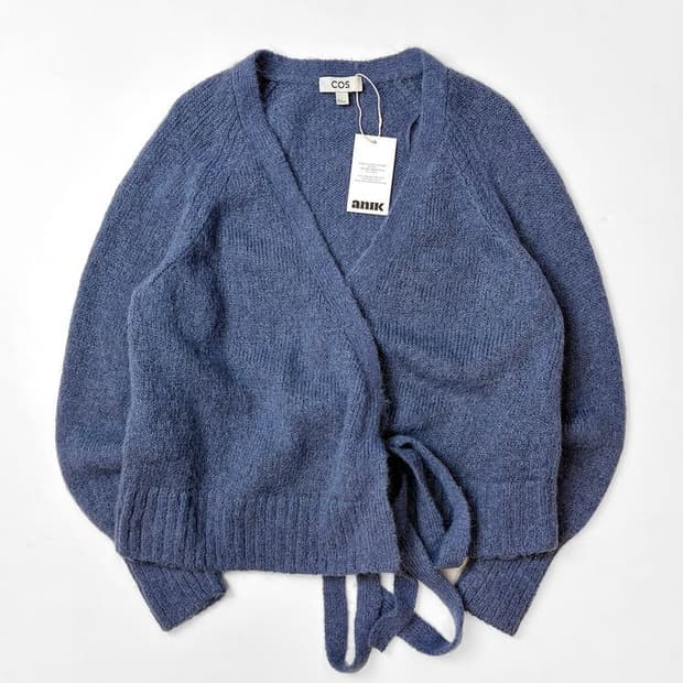 코스 COS 알파카 울 니트 랩 니트 가디건 PN5232