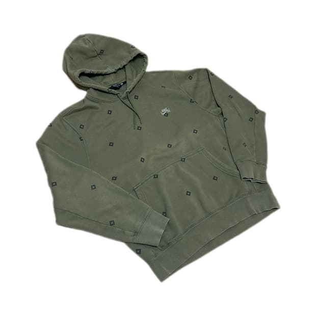 나이키SB 올리브 그린 기모 후드티