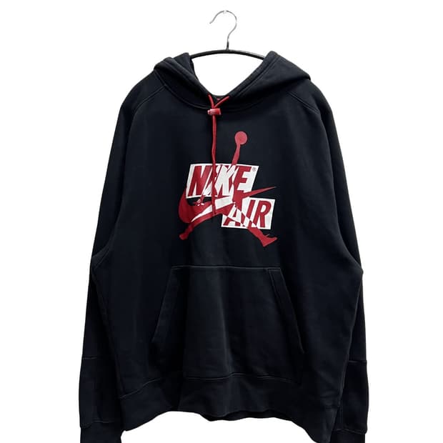 나이키 조던 프린팅 후드 티 블랙/레드