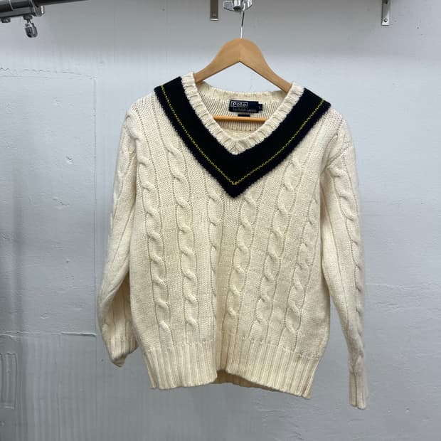 ~66) POLO RALPH LAUREN CRIKET KNIT