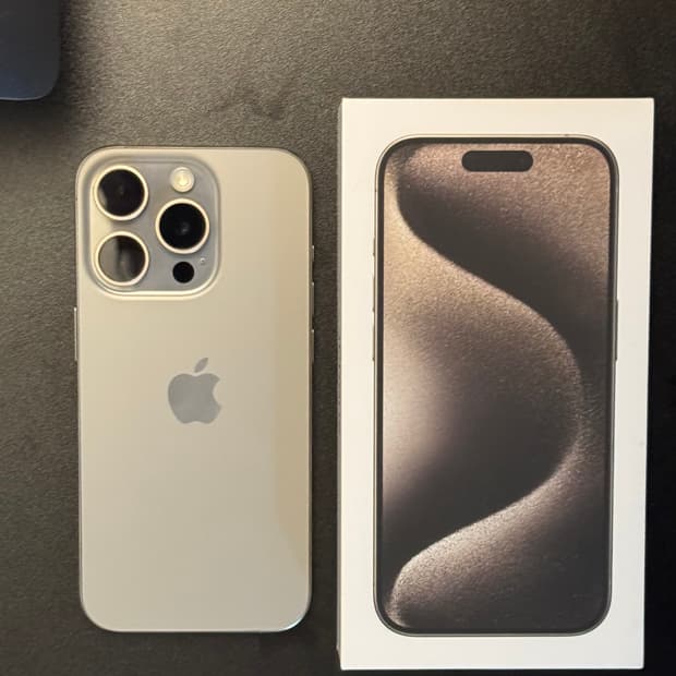 아이폰15프로 내추럴티타늄 128