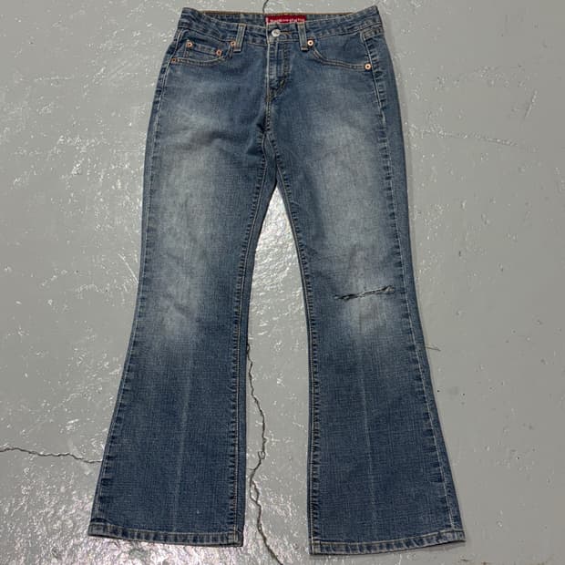 리바이스(Levis) 518 슈퍼로우 부츠컷 데님 팬츠