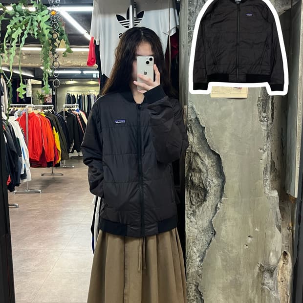 파타고니아 제머 봄버 자켓 블랙 S #csz1970