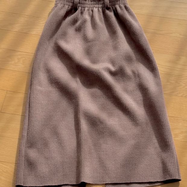 빈티지 브라운 니트 치마