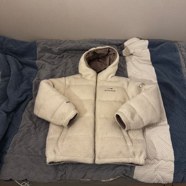 아이더 리버시블 후리스 패딩 덕다운