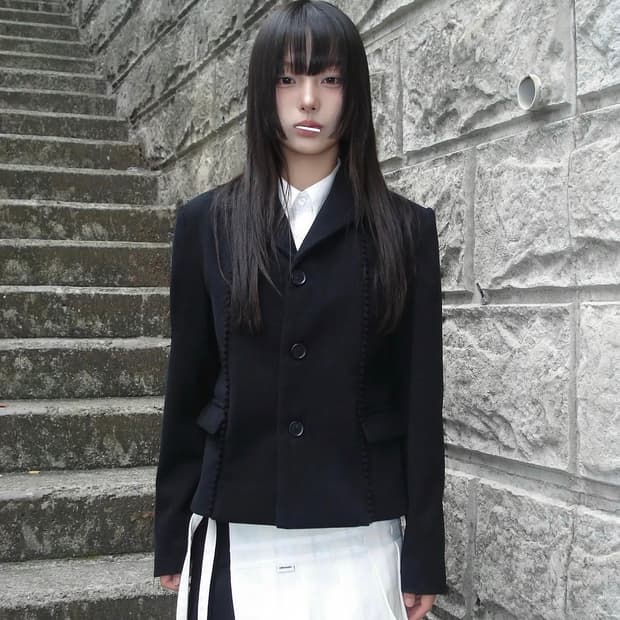 체메씨 폼보우 자켓 리본