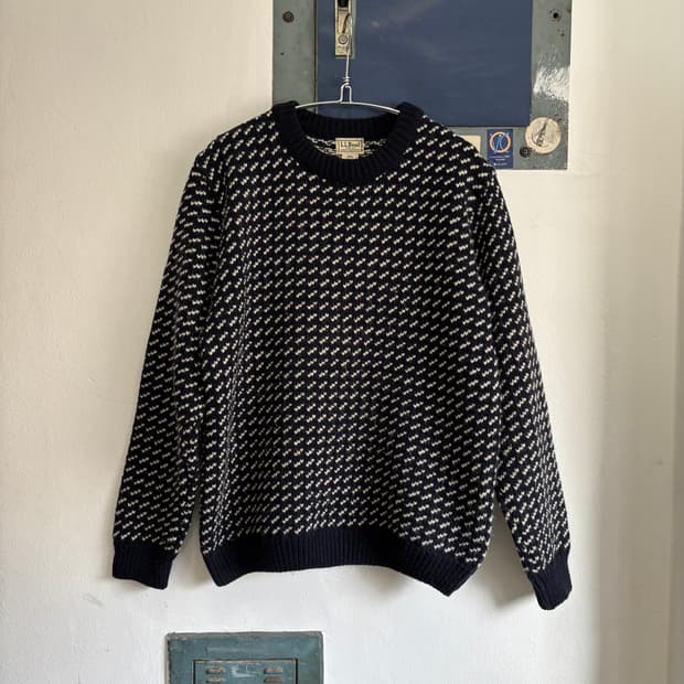 90s L.L.Bean Bird’s Eye Sweater