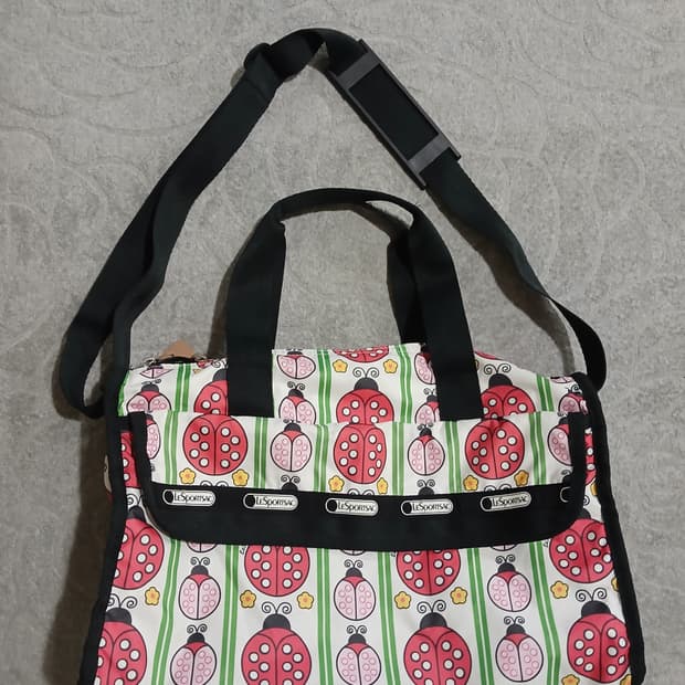 레스포삭 레이디버그 패턴 숄더백 (토트 겸용)