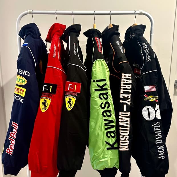 에프원 레이싱 자켓 (페라리 레드불 벤츠 빈티지 올드스쿨 스트릿 스타일)